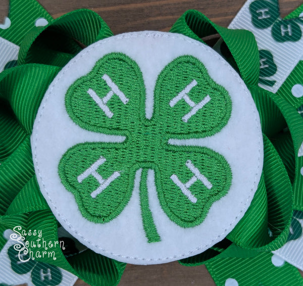 4H Hair Bow