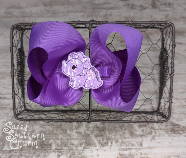 Purple Triceratops Clips