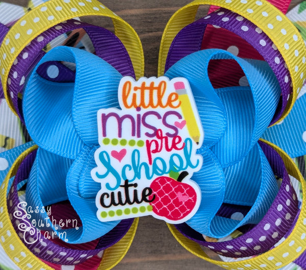 Little Miss Kindergarten Bow