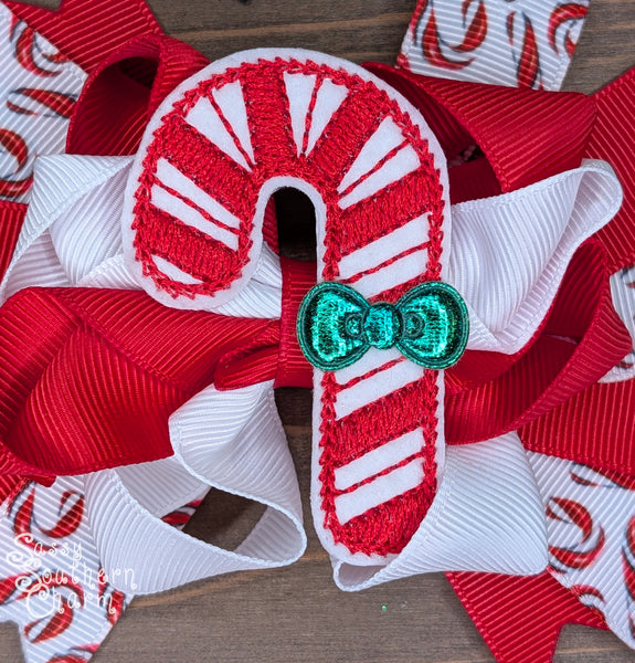 Candy Cane Bow