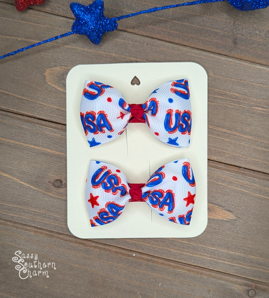 Itty Bitty USA bows