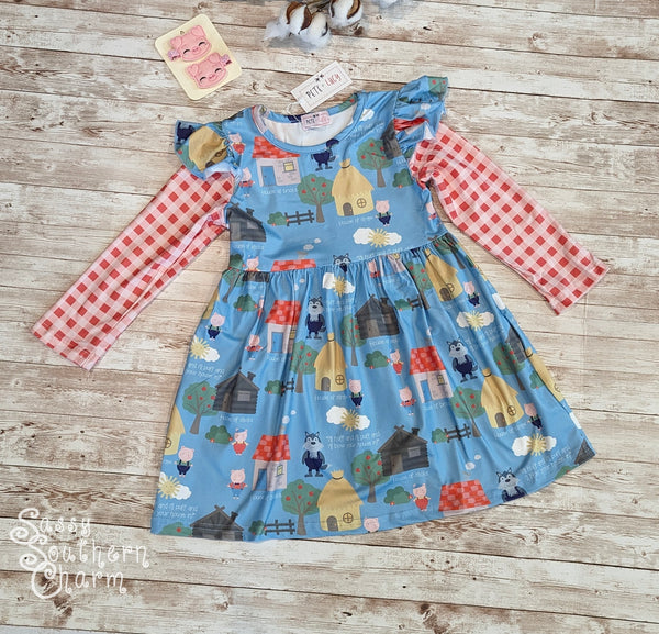Three Little Pigs Dress -10/12