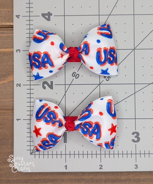Itty Bitty USA bows