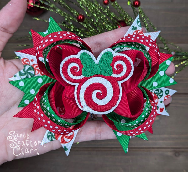 Peppermint Mouse Bow