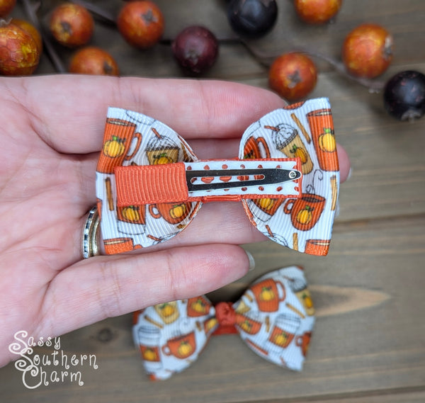 Itty Bitty Pumpkin Spice Bows