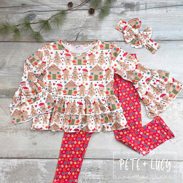 Jolly Gingerbread Set -12/18M, 2T