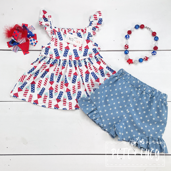 2022 July 4th Collection: Shorts Set -Size 5