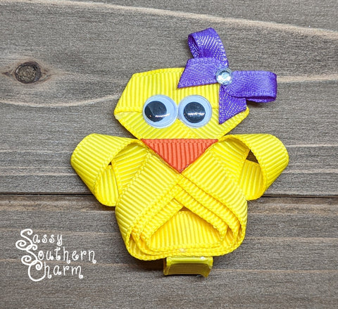Easter Chick Ribbon Sculpture