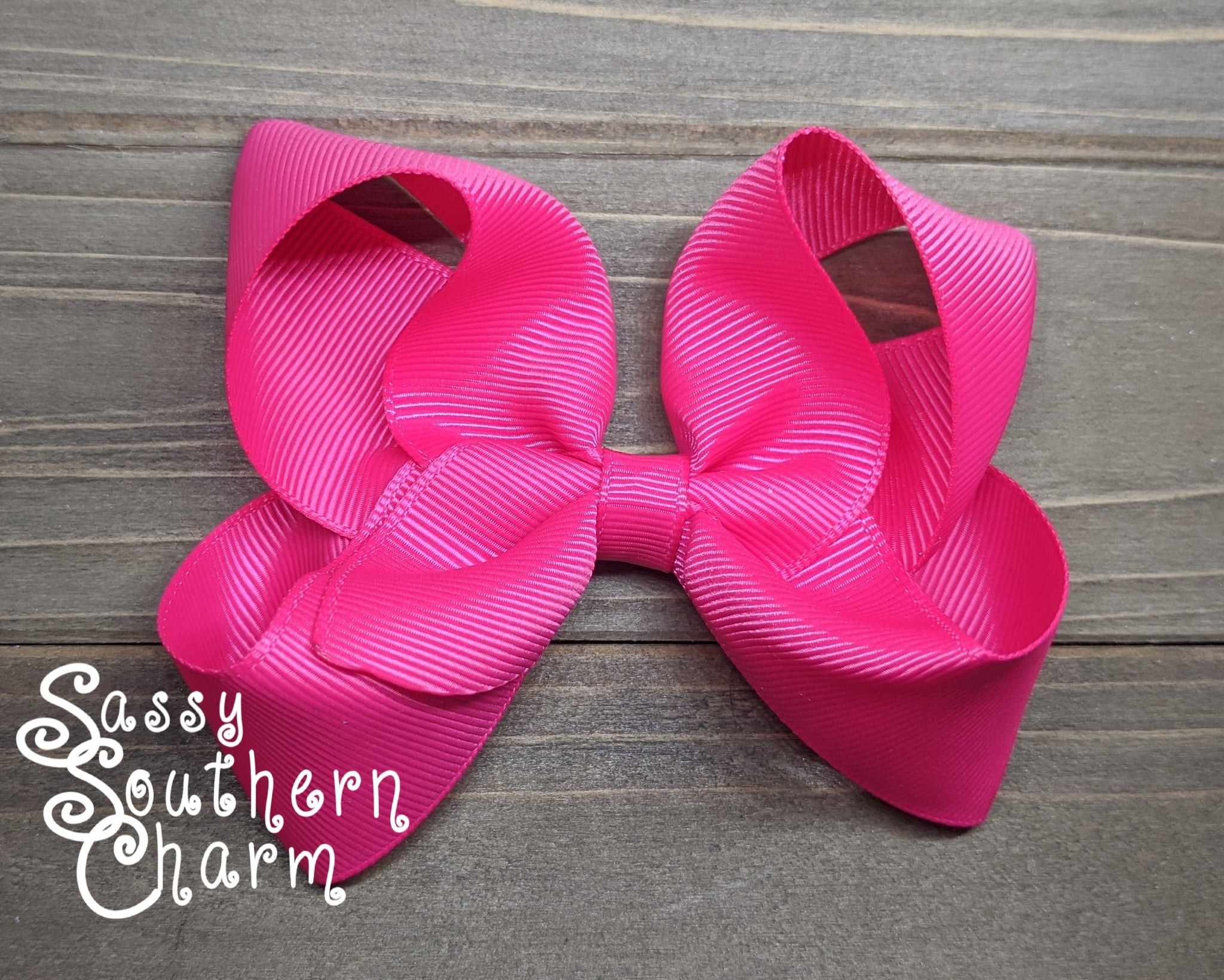 Shocking Pink Boutique Bow