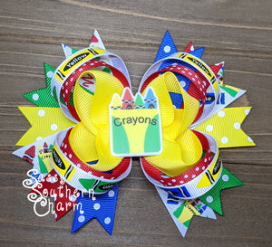Crayon Stacked Bow