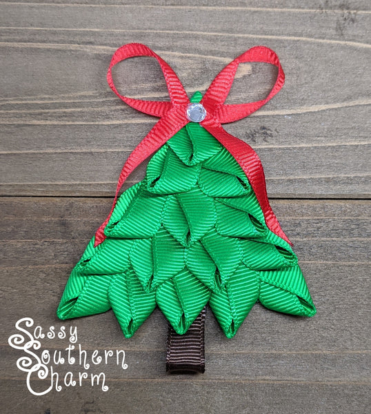 Christmas Tree Ribbon Sculpture