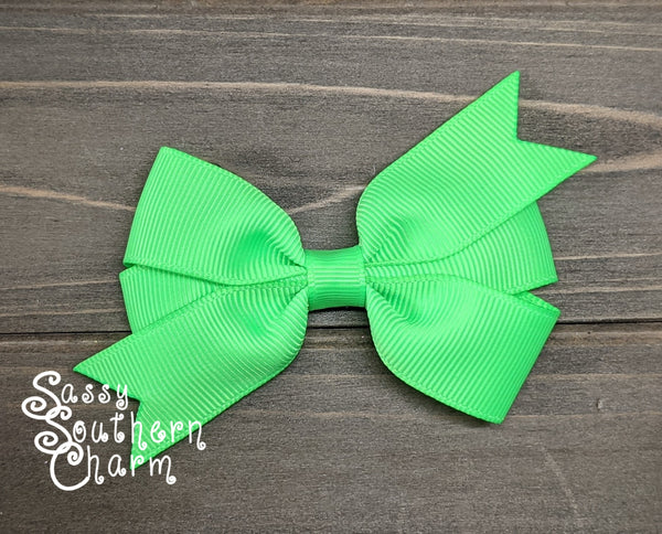 Mini Bow - Neon Green