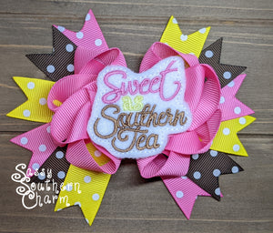 Sweet as Southern Tea Stacked Bow