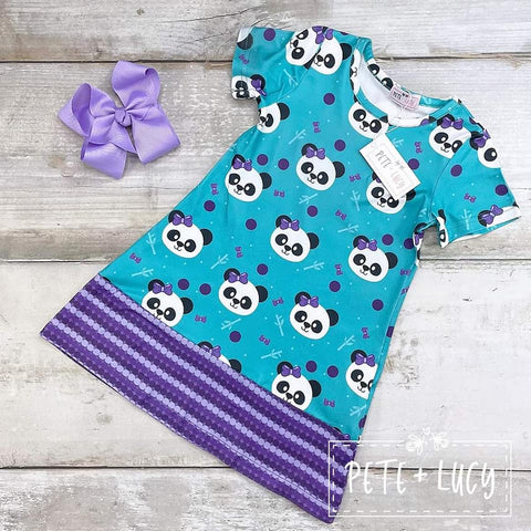 Pops of Pandas Dress -3T