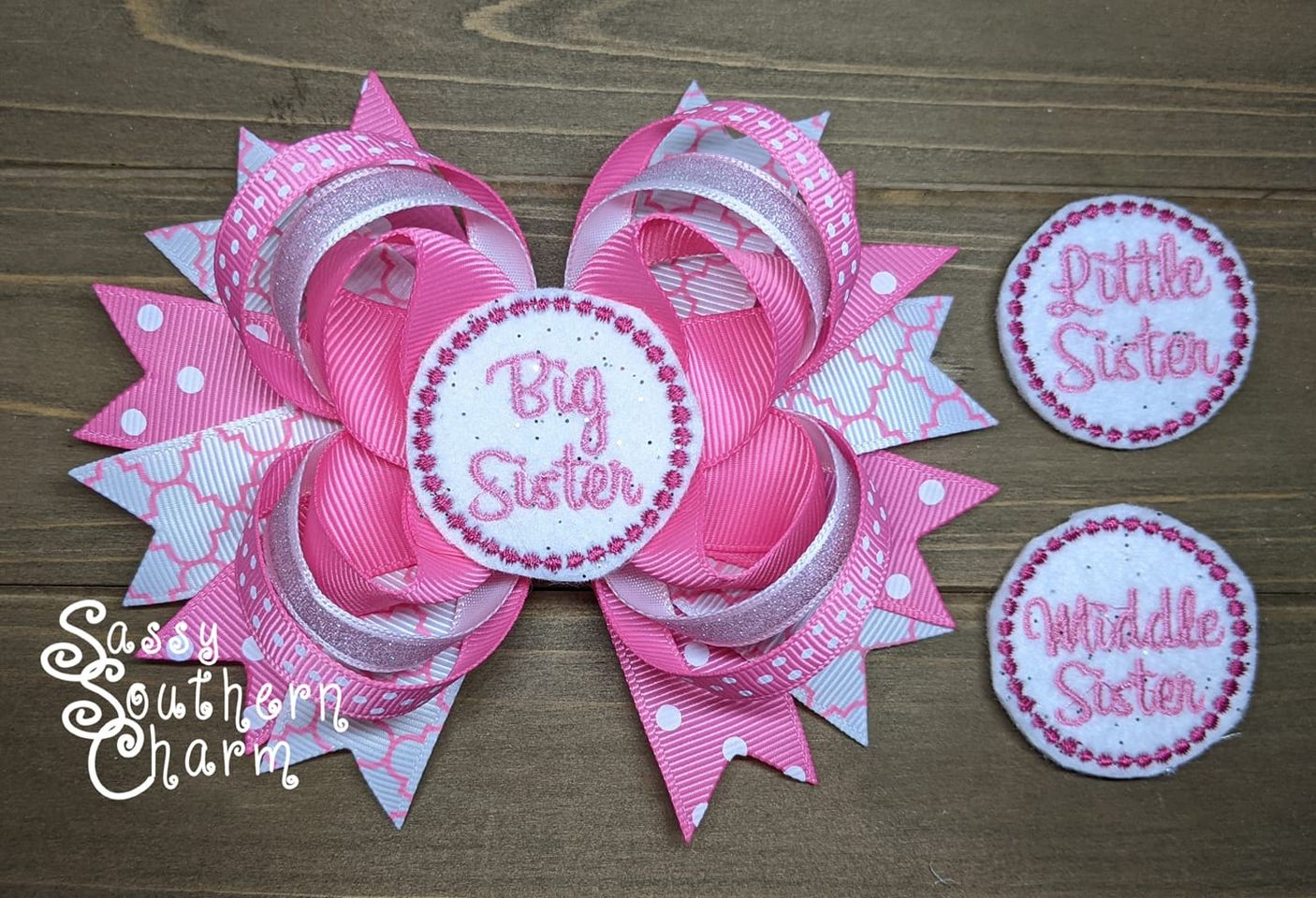 Sister Feltie Stacked Bow
