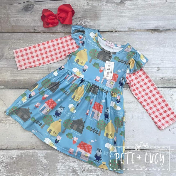 Three Little Pigs Dress -10/12