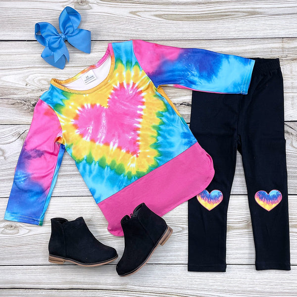 Tie Dye Heart Set