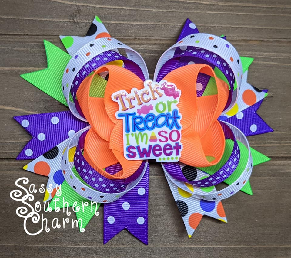 Trick or Treat Stacked Bow