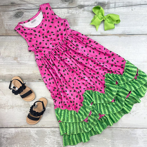 Watermelon Maxi Dress - 5/6